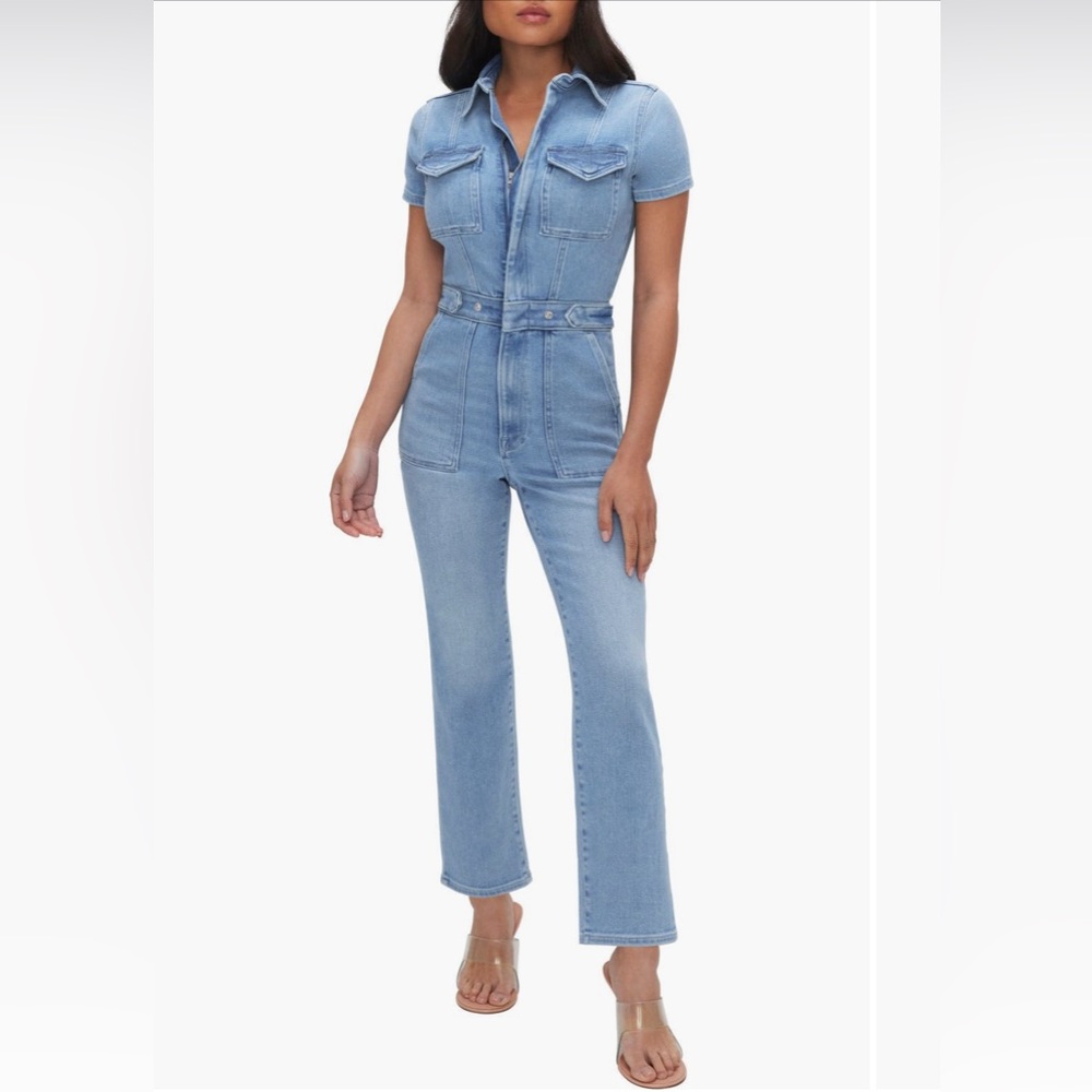 Good American Petite Fit for Success Denim
Jumpsuit size XL